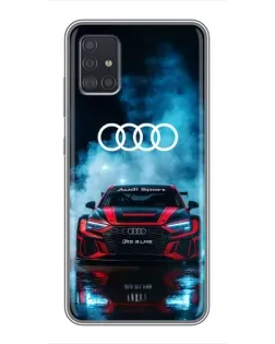 Чехол для Samsung Galaxy A51 (A515) с картинкой «Audi Sport — неон»
