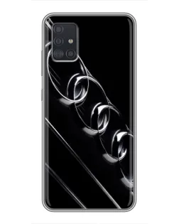 Чехол для Samsung Galaxy A51 (A515) с картинкой «Audi — абстрактные кольца»