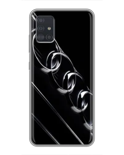Чехол для Samsung Galaxy A51 (A515) с картинкой «Audi — абстрактные кольца» Чехол для Samsung Galaxy A51 (A515) с картинкой «Audi — абстрактные кольца»