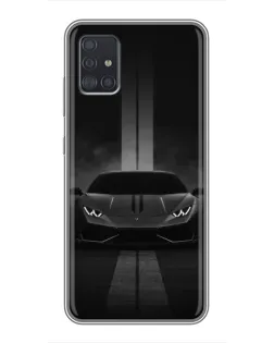 Чехол для Samsung Galaxy A51 (A515) с картинкой «Lamborghini симметрия дорог»
