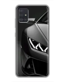 Чехол для Samsung Galaxy A51 (A515) с картинкой «Lamborghini фары детализация»