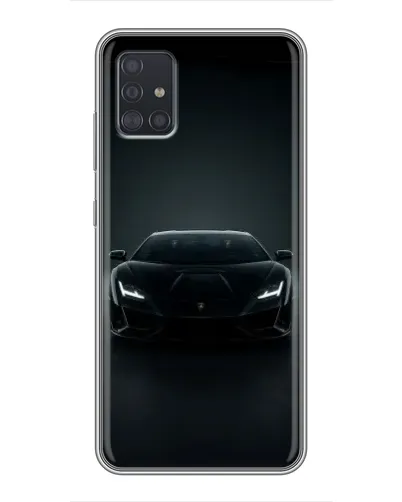 Чехол для Samsung Galaxy A51 (A515) с картинкой «Черный Lamborghini Aventador»
