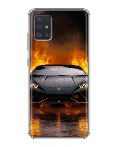 Чехол для Samsung Galaxy A51 (A515) с картинкой «Lamborghini в огне»