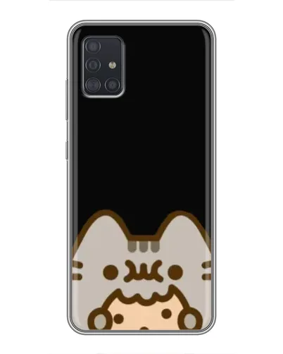 Чехол для Samsung Galaxy A51 (A515) с картинкой «Пушин на черном»