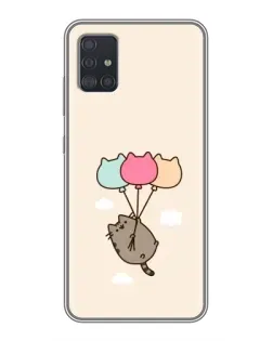 Чехол для Samsung Galaxy A51 (A515) с картинкой «Пушин на шариках»