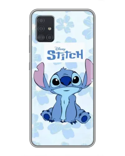 Чехол для Samsung Galaxy A51 (A515) с картинкой «Stitch среди цветов»