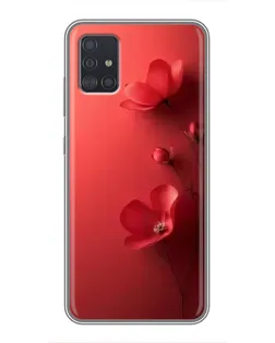 Чехол для Samsung Galaxy A51 (A515) с картинкой «Маковые соцветия»
