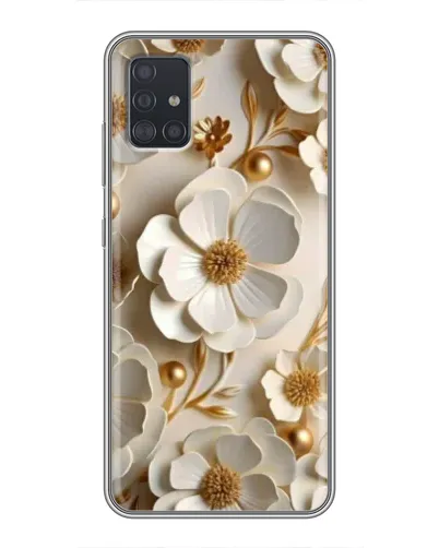 Чехол для Samsung Galaxy A51 (A515) с картинкой «Белие бумажние цвети» Чехол для Samsung Galaxy A51 (A515) с картинкой «Белие бумажние цвети»