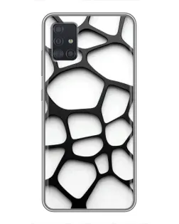 Чехол для Samsung Galaxy A51 (A515) с картинкой «Белая объемная сетка» Чехол для Samsung Galaxy A51 (A515) с картинкой «Белая объемная сетка»