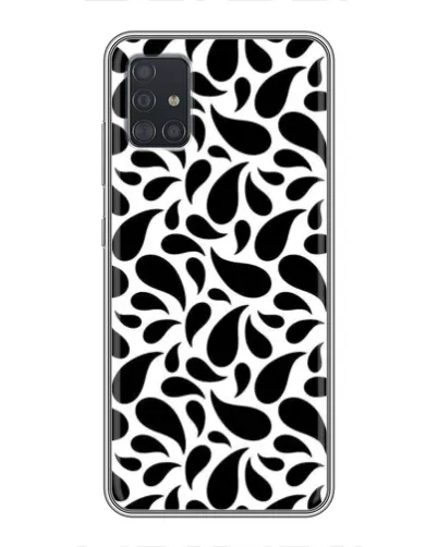 Чехол для Samsung Galaxy A51 (A515) с картинкой «Контрастные черные капли» Чехол для Samsung Galaxy A51 (A515) с картинкой «Контрастные черные капли»