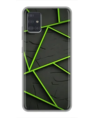 Чехол для Samsung Galaxy A51 (A515) с картинкой «Зеленые геометрические линии» Чехол для Samsung Galaxy A51 (A515) с картинкой «Зеленые геометрические линии»