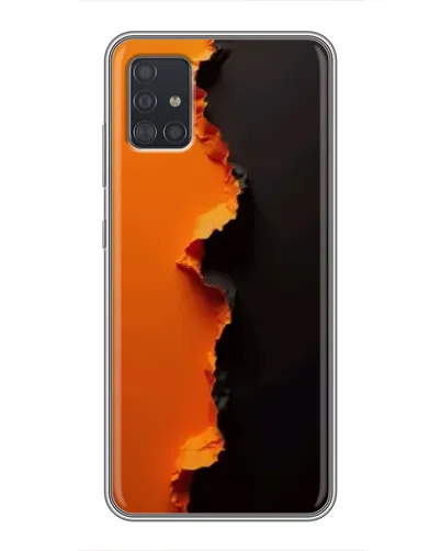 Чехол для Samsung Galaxy A51 (A515) с картинкой «Оранжевый разлом» Чехол для Samsung Galaxy A51 (A515) с картинкой «Оранжевый разлом»