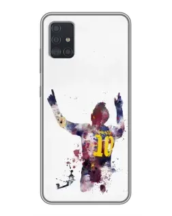 Чехол для Samsung Galaxy A51 (A515) с картинкой «Акварельный Месси Барселона»