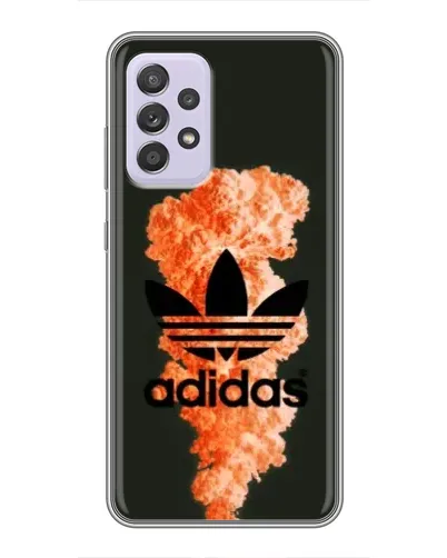 Чехол для Samsung Galaxy A52 5G (A526) с картинкой «Оранжевый дым Adidas»