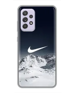 Чехол для Samsung Galaxy A52 5G (A526) с картинкой «Nike — зимние горы»