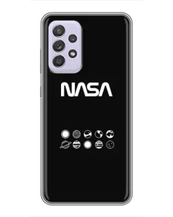 Чехол для Samsung Galaxy A52 5G (A526) с картинкой «NASA — технический принт»