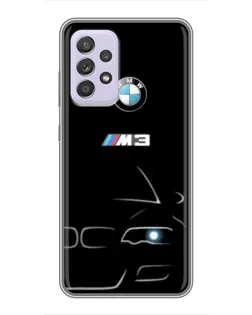 Чехол для Samsung Galaxy A52 5G (A526) с картинкой «Минималистичный принт BMW M3»
