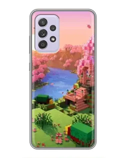 Чехол для Samsung Galaxy A52 5G (A526) с картинкой «Розовое дерево Minecraft» Чехол для Samsung Galaxy A52 5G (A526) с картинкой «Розовое дерево Minecraft»