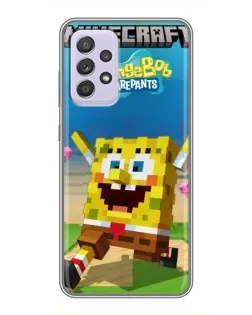 Чехол для Samsung Galaxy A52 5G (A526) с картинкой «Губка Боб Minecraft» Чехол для Samsung Galaxy A52 5G (A526) с картинкой «Губка Боб Minecraft»