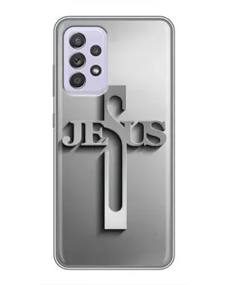 Чехол для Samsung Galaxy A52 5G (A526) с картинкой «Металлический крест Jesus» Чехол для Samsung Galaxy A52 5G (A526) с картинкой «Металлический крест Jesus»