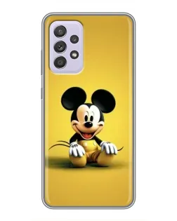 Чехол для Samsung Galaxy A52 5G (A526) с картинкой «Микки на желтом»