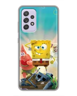 Чехол для Samsung Galaxy A52 5G (A526) с картинкой «Спанч Боб победитель»