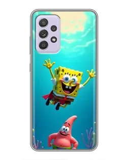 Чехол для Samsung Galaxy A52 5G (A526) с картинкой «Спанч Боб под водой»