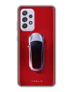 Чехол для Samsung Galaxy A52 5G (A526) с картинкой «Tesla Top View»