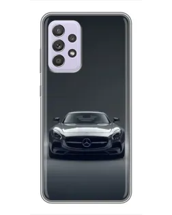 Чехол для Samsung Galaxy A52 5G (A526) с картинкой «Mercedes на черном»