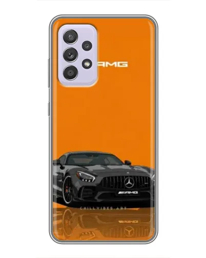 Чехол для Samsung Galaxy A52 5G (A526) с картинкой «Оранжевый Mercedes AMG»