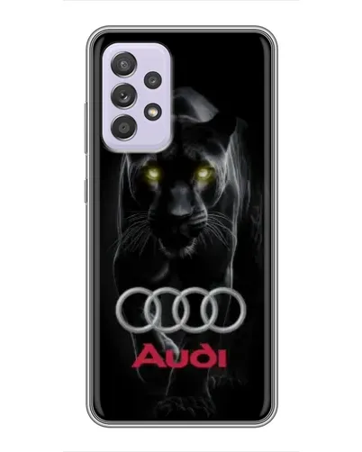 Чехол для Samsung Galaxy A52 5G (A526) с картинкой «Пантера и Audi»
