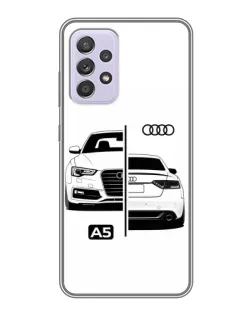 Чехол для Samsung Galaxy A52 5G (A526) с картинкой «Audi — контрастный дизайн»