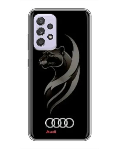 Чехол для Samsung Galaxy A52 5G (A526) с картинкой «Графика — пантера и Audi»