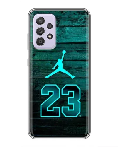 Чехол для Samsung Galaxy A52 с картинкой «Jordan Cyan 23» Чехол для Samsung Galaxy A52 с картинкой «Jordan Cyan 23»
