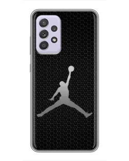 Чехол для Samsung Galaxy A52 с картинкой «Jordan Dark Carbon»