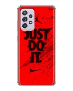 Чехол для Samsung Galaxy A52 с картинкой «Nike Just Do It»