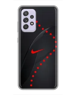 Чехол для Samsung Galaxy A52 с картинкой «Абстрактный дизайн Nike»