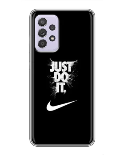 Чехол для Samsung Galaxy A52 с картинкой «Текстовый принт Nike»