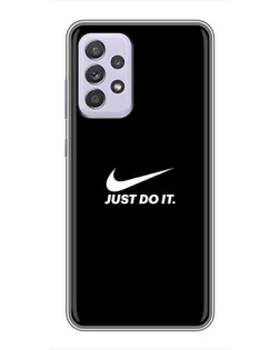 Чехол для Samsung Galaxy A52 с картинкой «Минимализм от Nike»