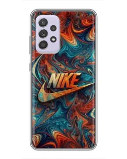 Чехол для Samsung Galaxy A52 с картинкой «Nike в абстракции»