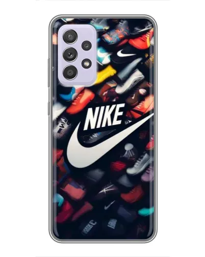 Чехол для Samsung Galaxy A52 с картинкой «Коллекция кроссовок Nike»