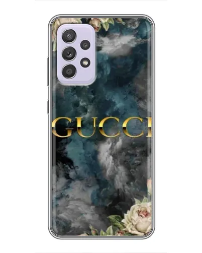 Чехол для Samsung Galaxy A52 с картинкой «Абстрактные цветы Gucci»