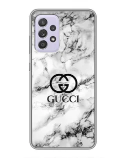 Чехол для Samsung Galaxy A52 с картинкой «Gucci — мраморный шик»