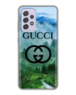 Чехол для Samsung Galaxy A52 с картинкой «Gucci — горный пейзаж»