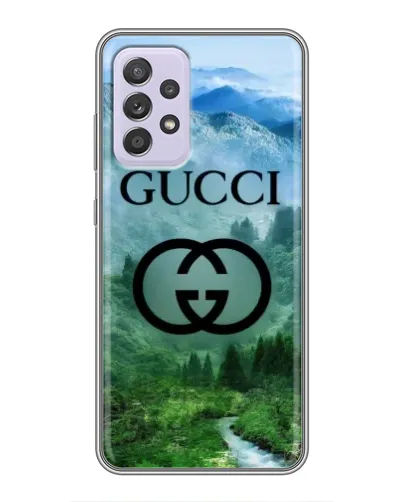 Чехол для Samsung Galaxy A52 с картинкой «Gucci — горный пейзаж»