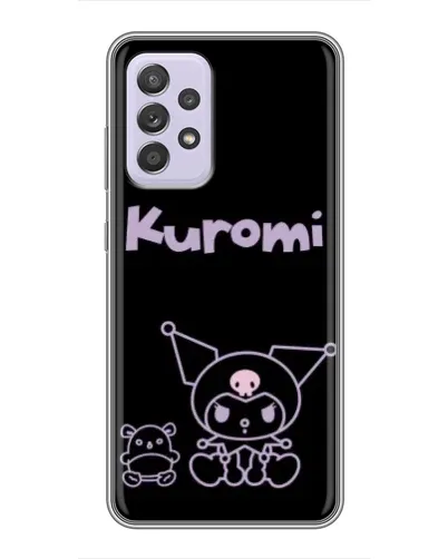 Чехол для Samsung Galaxy A52 с картинкой «Kuromi — черный минимализм»
