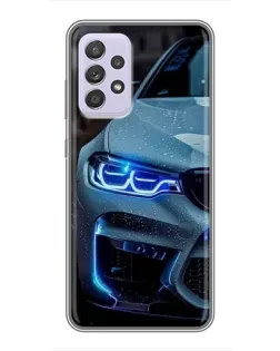 Чохол для Samsung Galaxy A52 з картинкою «Погляд BMW з синіми фарами» Чохол для Samsung Galaxy A52 з картинкою «Погляд BMW з синіми фарами»