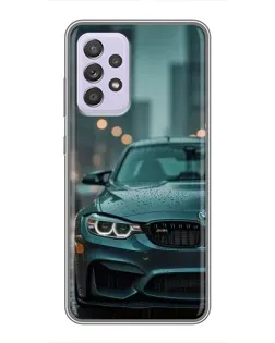 Чехол для Samsung Galaxy A52 с картинкой «BMW в огнях города»