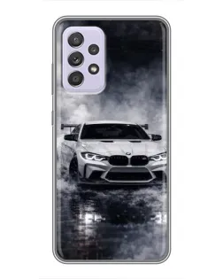 Чехол для Samsung Galaxy A52 с картинкой «BMW сквозь туман»