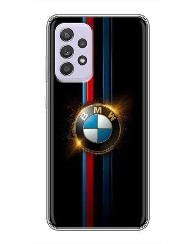Чехол для Samsung Galaxy A52 с картинкой «BMW M-Power неон»